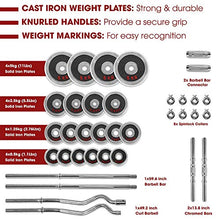 Load image into Gallery viewer, STOZM Combo Adjustable Dumbbells Set 55kg/121lbs with Weight Plates, Handles, Barbells, Connectors, Collars & Heavy Duty Steel Deluxe Pull Up Bar with 1100lbs Weight Capacity, 3-Level Adjustability