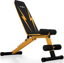 Load image into Gallery viewer, STOZM 14-Gauge Steel Adjustable Weight Bench with Foldable Design–High Weight Capacity 900 lbs for Home Gym, Full Body Workout