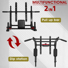 Load image into Gallery viewer, STOZM Combo of Deluxe Pull Up Bar (Black/White) & Multi-functional Adjustable Sit Up Bench, Multi-function Bench Press with Large Backrest - Multiple Color Options
