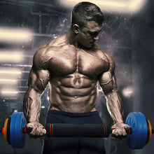 Load image into Gallery viewer, STOZM Weightlifting Accessories Set & Premium Cast Iron Weight Plates with Electrostatic Powder Coating 2x2.5, 4x5, 4x10 (65lbs) for Strength Training Conditioning Workouts, Weightlifting