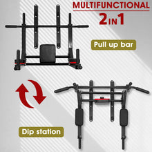 Load image into Gallery viewer, STOZM Combo Adjustable Dumbbells Set 50kg/110lbs with Weight Plates, Handles, Barbell, Connector, Collars & Heavy Duty Steel Deluxe Pull Up Bar with 1100lbs Capacity, 3-Level Adjustability