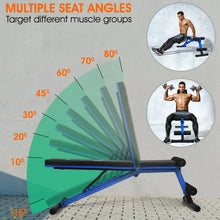 Load image into Gallery viewer, STOZM Combo of Deluxe Pull Up Bar (Black/White) & Multi-Purpose Deluxe Adjustable Weight Bench - Multiple Color Options