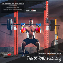 Load image into Gallery viewer, STOZM Max Grips for Dumbbells 5.3-Inch Length with Ergonomic Design – Extreme Barbell Grips 2.25 Inch & 2.75 Inch Outer Diameter