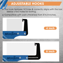 Load image into Gallery viewer, STOZM MultiEx Chin Up Bar – Doorway Chin Up Bar with Multiple Color Options, Push Up Capability, TPE-Protected Grip Positions, Smart Locking Mechanism and 450lbs Weight Capacity