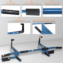 Load image into Gallery viewer, STOZM MultiEx Chin Up Bar – Doorway Chin Up Bar with Multiple Color Options, Push Up Capability, TPE-Protected Grip Positions, Smart Locking Mechanism and 450lbs Weight Capacity