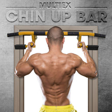 Load image into Gallery viewer, STOZM MultiEx Chin Up Bar – Doorway Chin Up Bar with Multiple Color Options, Push Up Capability, TPE-Protected Grip Positions, Smart Locking Mechanism and 450lbs Weight Capacity