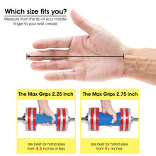 Load image into Gallery viewer, STOZM Max Grips for Dumbbells 5.3-Inch Length with Ergonomic Design – Extreme Barbell Grips 2.25 Inch & 2.75 Inch Outer Diameter