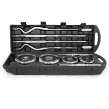 Load image into Gallery viewer, STOZM - 55KG Dumbbell Full Set with Case, Collars, Connectors, Weight Plate, Dumbbell, Straight and Curl Bar Bell Options