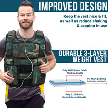 Load image into Gallery viewer, STOZM All Adjustable Weighted Vest / Exercise Vest 43.2lb, Ankle Weights / Leg Weights 12.6lb and Wrist Weights / Arm Weights 10.8lb - Removable Steel Weight Bars Included