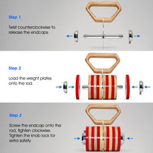 Load image into Gallery viewer, STOZM Adjustable Kettlebell with Wooden Handle for Workout Weightlifting Fitness Gym – Handcrafted Wooden Adjustable Kettlebell Includes Steel & Wooden Weight Plates – Adjustable Kettlebells 20-60lbs