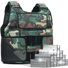 Load image into Gallery viewer, STOZM All Adjustable Weighted Vest / Exercise Vest 43.2lb, Ankle Weights / Leg Weights 12.6lb and Wrist Weights / Arm Weights 10.8lb - Removable Steel Weight Bars Included