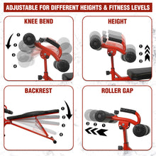 Load image into Gallery viewer, STOZM Adjustable Sit Up Bench / Weight Bench for Full-Body Workout & Strength Training