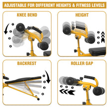 Load image into Gallery viewer, STOZM Adjustable Sit Up Bench / Weight Bench for Full-Body Workout & Strength Training