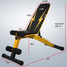 Load image into Gallery viewer, STOZM Combo Adjustable Weight Bench & Max Grips – Flexible Training Equipment for Improving Workout Efficiency (Multiple Options Available)