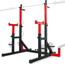 Load image into Gallery viewer, STOZM 14-Gauge Steel Adjustable Squat Rack Stand/Barbell Rack – Max Weight Capacity 770lbs
