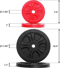 Load image into Gallery viewer, STOZM Supreme Fitness Cast Iron 1 Inch Hole Weight Plates Set 65 lbs for Weightlifting, Strength Training, Work Out (2x2.5lbs, 4x5lbs, 4x10lbs)
