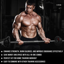 Load image into Gallery viewer, STOZM - 50KG Painting Dumbbell Full Set with Case, Collars, Connectors, Weight Plate, Dumbbell and Bar Bell Options
