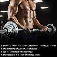 Load image into Gallery viewer, STOZM - 55KG Dumbbell Full Set with Case, Collars, Connectors, Weight Plate, Dumbbell, Straight and Curl Bar Bell Options
