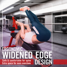 Load image into Gallery viewer, STOZM Combo of Premium Adjustable Barbell Rack/Squat Rack &amp; Multi-Functional Adjustable Sit Up Bench
