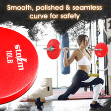 Load image into Gallery viewer, STOZM Premium Solid Steel 1-inch Weight Plates - Set of 12 x 5lbs
