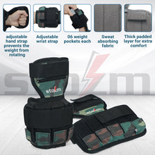 Load image into Gallery viewer, STOZM All Adjustable Weighted Vest / Exercise Vest 43.2lb, Ankle Weights / Leg Weights 12.6lb and Wrist Weights / Arm Weights 10.8lb - Removable Steel Weight Bars Included
