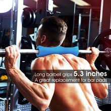 Load image into Gallery viewer, STOZM Combo 14-Gauge Steel Adjustable Squat Rack &amp; Max Grips for Dumbbells 5.3” Length – Adjustable Squat Rack Supports 770lbs &amp; Extreme Barbell Grips 2.25” &amp; 2.75” Outer Diameter (Pairs)
