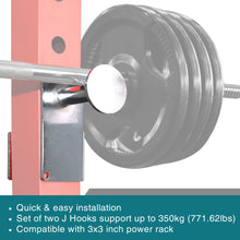 Load image into Gallery viewer, STOZM Set of 2 J-Hooks with Chrome Cover
