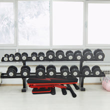 Load image into Gallery viewer, STOZM Deluxe Adjustable Weight Bench and Adjustable Dumbbell Set with Case – 50 kgs / 110 lbs for Full Body Workout
