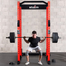 Load image into Gallery viewer, STOZM 3”x3” Multi-Functional Power Cage Rack Supports 1600lbs and LAT Pulldown Machine (Optional)
