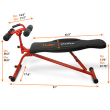 Load image into Gallery viewer, STOZM Adjustable Sit Up Bench / Weight Bench for Full-Body Workout &amp; Strength Training
