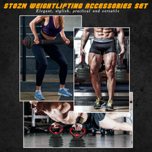 Load image into Gallery viewer, STOZM Weightlifting Accessories Set with Dumbbell/Kettlebell Handles &amp; Connector
